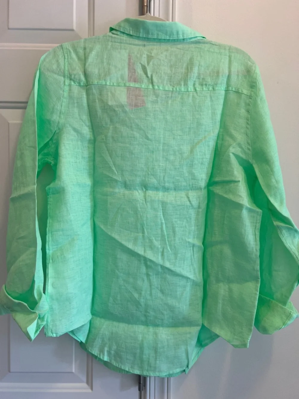 Lilly Pulitzer woman’s Large Seaview Linen button down shirt - Picture 5 of 5